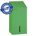 Pojemnik na papier toaletowy w listkach MERIDA STELLA GREEN LINE, pojemność do 450 szt., zielony